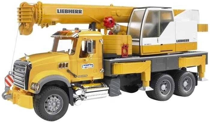 Bruder MACK Granite autokraana LIEBHERR 1:16