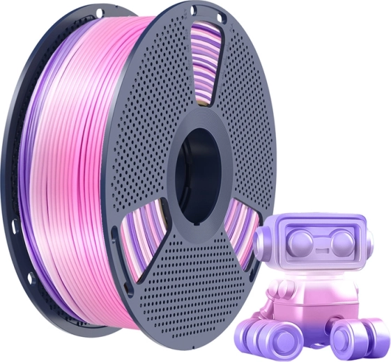 Läikiv silk-efekt ja vikerkaare gradient