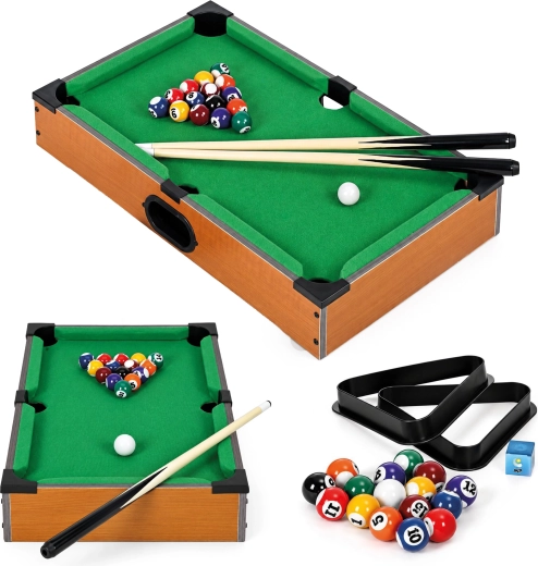ECOTOYS laste mini-biljardilaud 50 × 30 cm