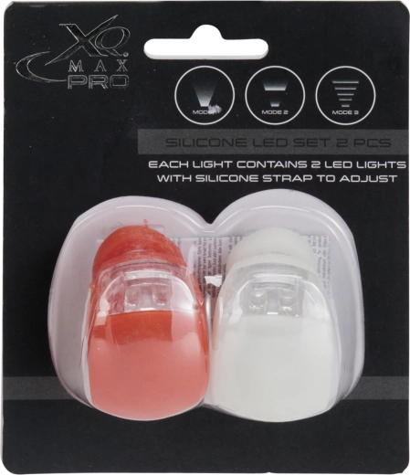 Silikoonist LED-tuli 3 režiimiga (punane ja valge) – komplekt 2 tk
