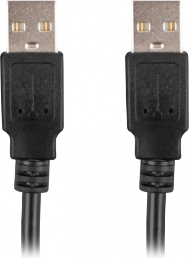 USB-A M/M 2.0 kaabel, 1,8 m, must
