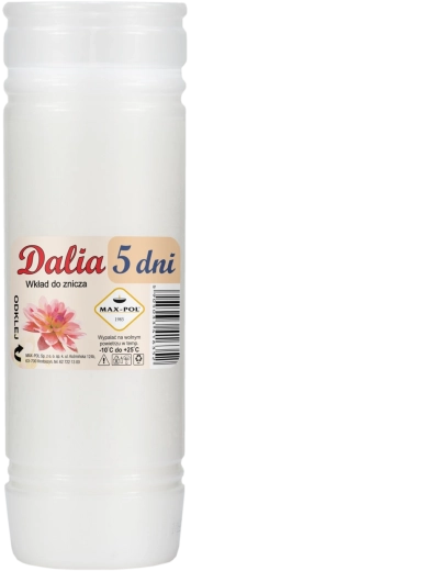 Dalia 19 cm parafiinisisude komplekt 10 tk / 120 h