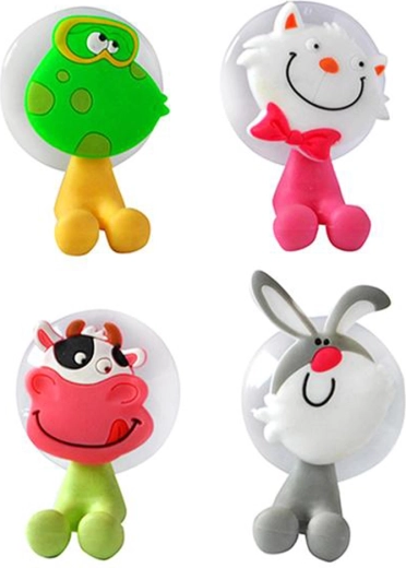 Children's toothbrush holder with suction cup