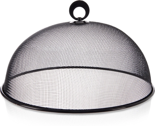 Metallvõrgust toidukate, must, 30 cm