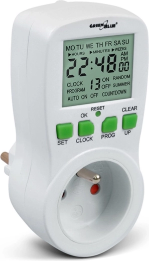 Digitaalne lülituskell GreenBlue GB107 – 16 programmi