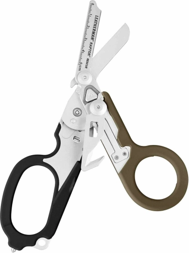 Leatherman Raptor Rescue Black-Coyote multifunktsionaalsed päästekäärid koos vutlariga