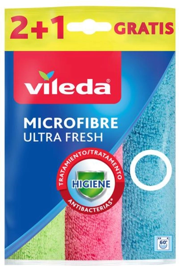 Vileda Ultra Fresh Microcloths 2+1