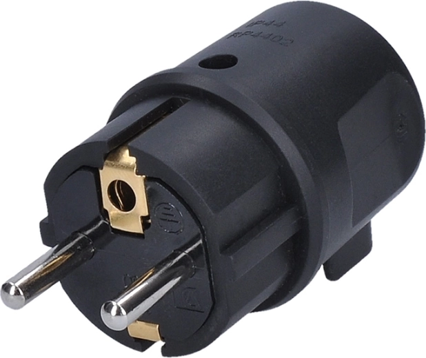Solight niiskuskindel nurgapistik IP44, must - 1 tk