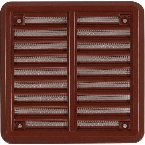 Sääserestiga ventilatsioonirest 150 × 150 mm pruun