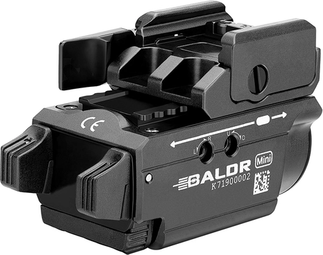 Taktikaline relvale kinnitatav taskulamp laseriga OLIGHT Baldr Mini