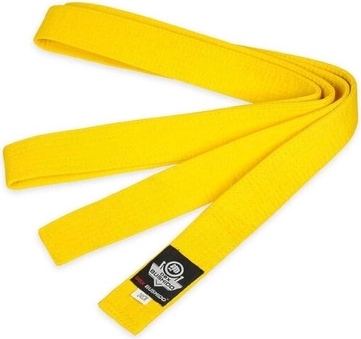 Karate vöö DBX BUSHIDO OBI – kollane