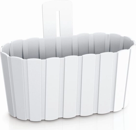 Rippuv lillepott Boardee Wall 27,4 cm valge