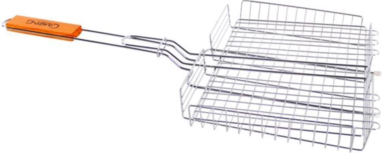 Sügav grillrest Camping 31 × 24 cm reguleeritava kõrgusega