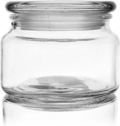 Glass food jar 380 ml with lid