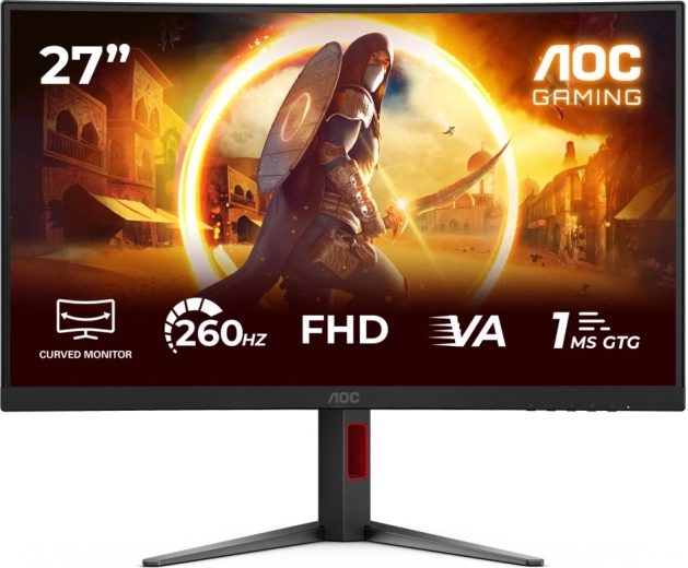 AOC Gaming 27" kumer mängurimonitor C27G4Z2 VA 260 Hz