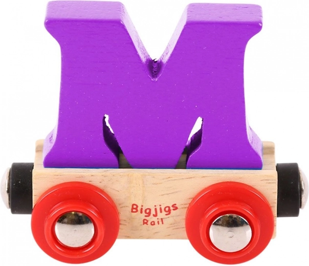 Puidust vagun tähega M BIGJIGS RAIL