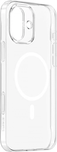 Baseus magnetiline ümbris TouchButton iPhone 16 jaoks (läbipaistev)
