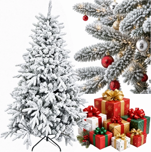 Artificial Christmas tree, heavily snow-flocked spruce 160 cm premium - 1 piece