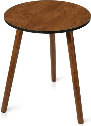 Ümmargune pruun kohvilaud 40 × 40 × 41 cm