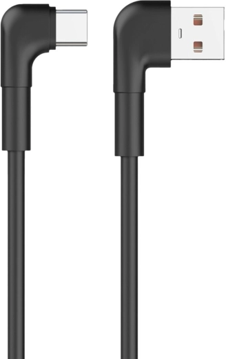 Maxlife MXUC-09 nurga all USB-A–USB-C kaabel 1 m 3 A must - 1 tk