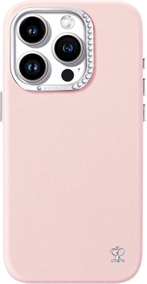 Täheline ümbris iPhone 15 Pro jaoks, roosa