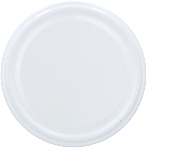 Valge metallist Twist-Off kaas 66 mm