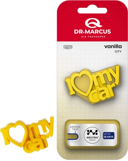 Dr. Marcus City I Love My Car Vanilla autoõhuvärskendaja