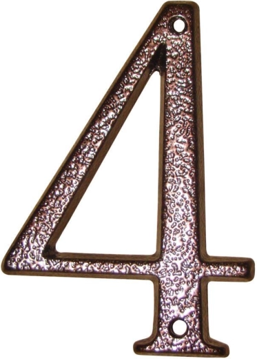Maja number 4 pruun – tsingisulam, kõrgus 117 mm