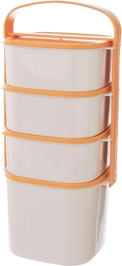 Four tiers for organized portions
