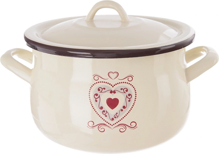 Emailpott kaanega Tonca 16 cm, 2,3 l