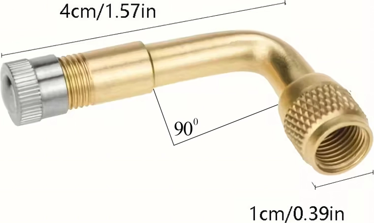 Metallist nurgaga ventiilipikendus 90° – komplekt 100 tk