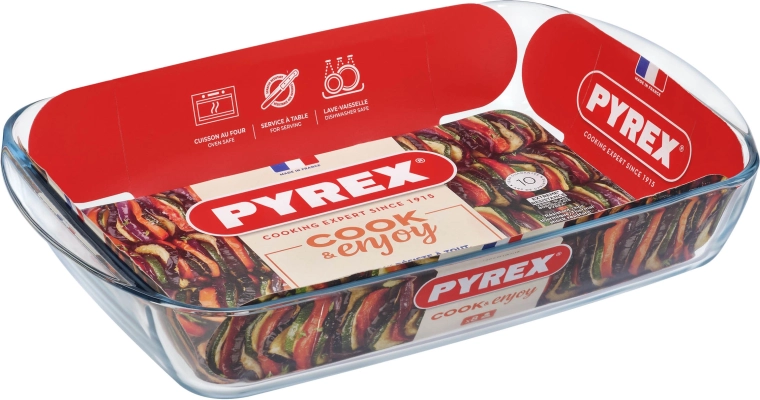 PYREX Glass Roasting Dish 4.9 l 40 × 27 × 7 cm