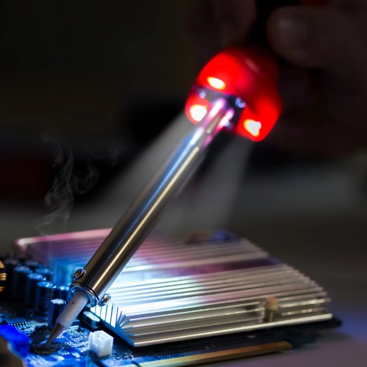 Precise work with electronics