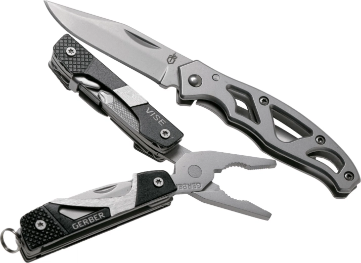 Gerber Vise + Mini Paraframe multifunktsionaalsed tangid ja taskunuga 5,6 cm