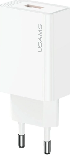 USAMS T69 USB-A võrgulaadija 10,5 W 2,1 A valge