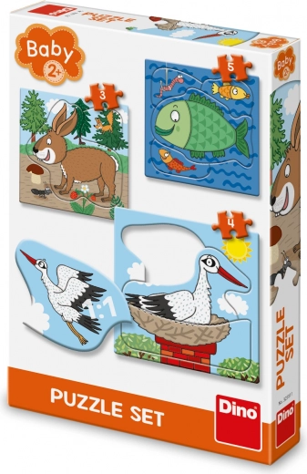 Dino puzzle Loomad: kus nad elavad
