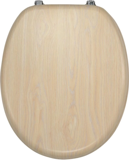 Kroomitud kinnitustega kaseviimistlusega spoonitud MDF-ist WC-prill-laud