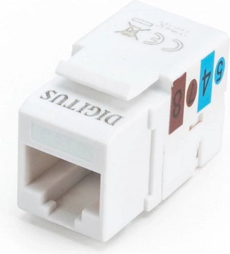 Keystone moodul RJ45 CAT6 UTP LSA sisselõikega, valge