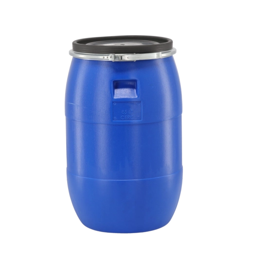 Plastvaat 85 l metallklambriga, sinine