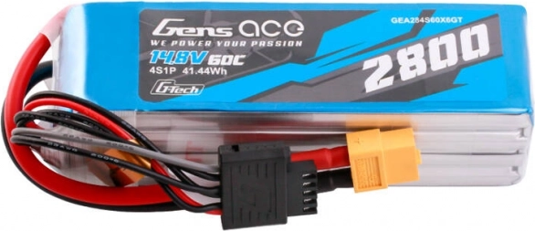 Gens Ace G‑Tech Soaring LiPo aku 2800 mAh 14,8 V 60C 4S XT60