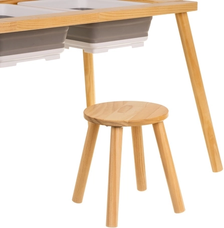 Includes a chair for comfortable play