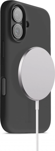 Silikoonist magnetiline ümbris Color Cover iPhone 17-le MagSafe’iga – must