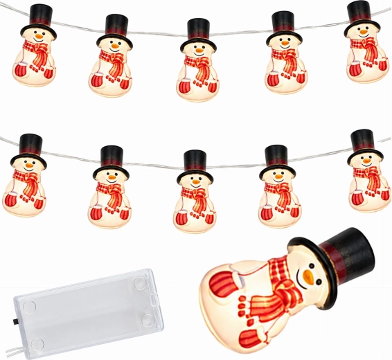 Jõulune LED-girland lumememmedega 110 cm – 1 tk