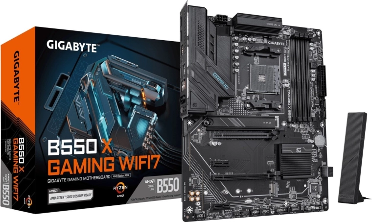 Gigabyte B550 X Gaming WIFI7 emaplaat