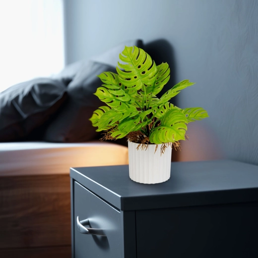 Dekoratiivne kunstmonstera lillepotis