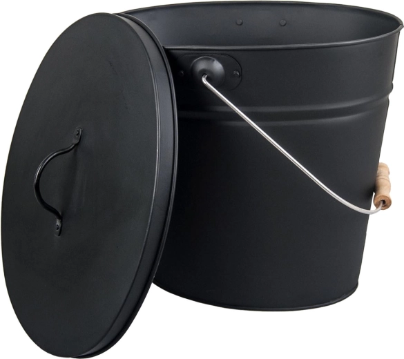 Tuhatoosikonteiner 13 l – mattmust kaanega