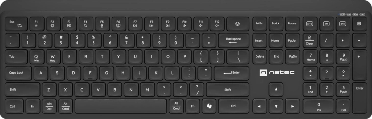 Natec Tang US Wireless Keyboard, Black
