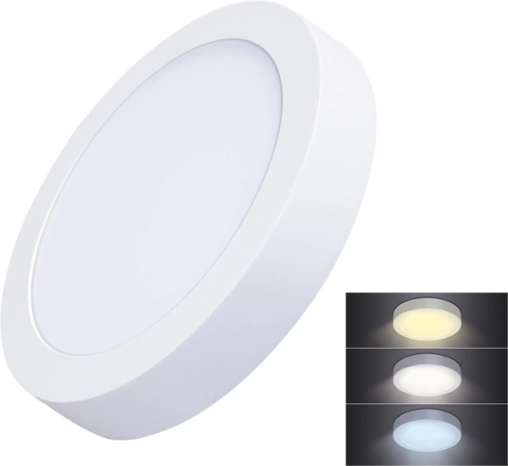 Solight LED mini paneel CCT pinnapealne ümmargune 18 W