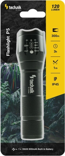 Taskulamp Technik MT-P5 USB-laadimise ja CREE XPE LED-iga