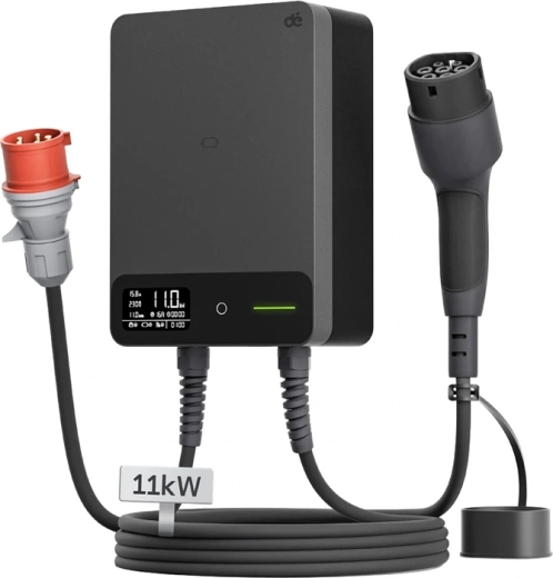 Seinale paigaldatav laadimisjaam DEPOW Wallbox 11 kW 10 m kaabliga